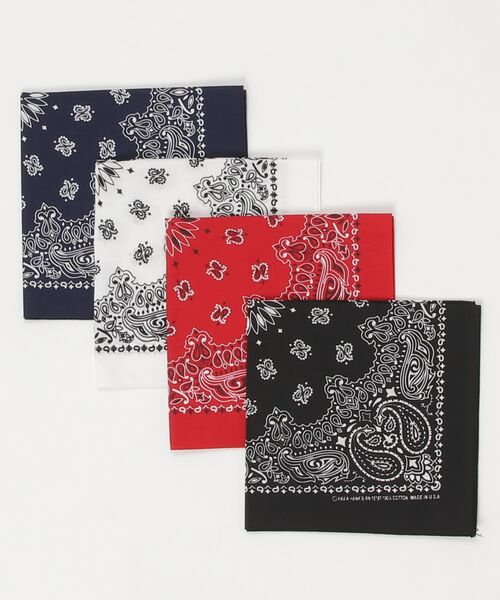 HAV-A-HANK（ハバハンク） スカーフ バンダナ ペイズリー バンダナ 4枚