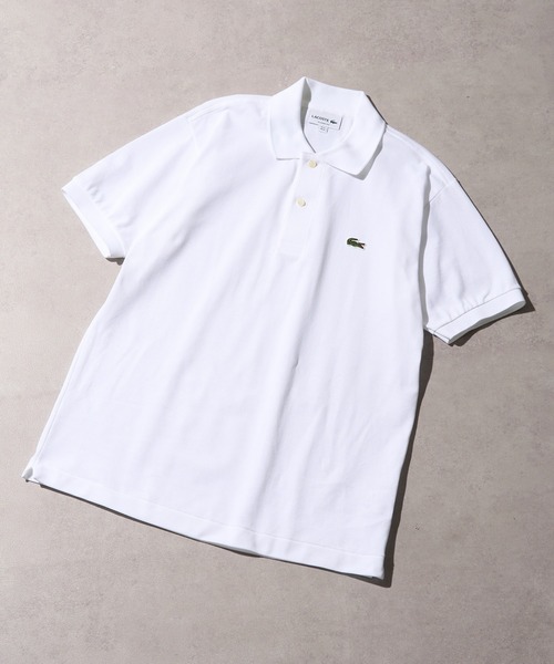 【新品未使用】LACOSTE L1312 ホワイト ポロシャツ Lサイズ LACOSTE（ラコステ） ポロシャツ 日本製 定番 長袖 メンズ L1312LJ ジ