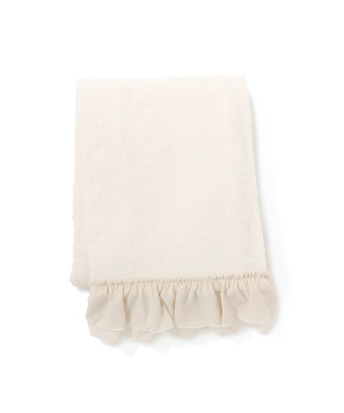 Francfranc（フランフラン） ブランケット ホワモコ フリル スロー