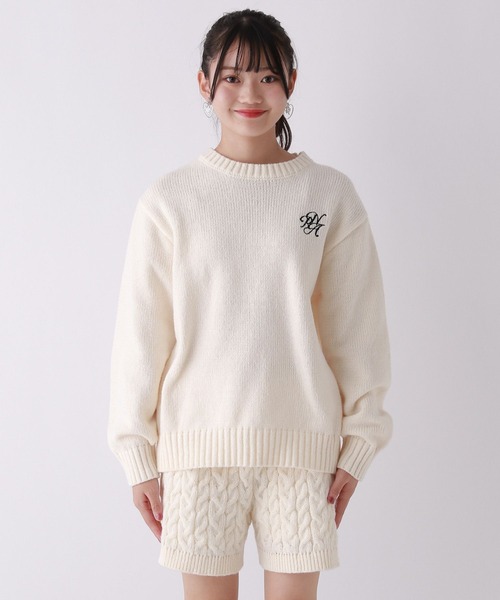 repipi armario（レピピアルマリオ） セットアップ ケーブルニット