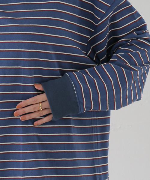 journal standard L'essage tシャツ ランダムボーダープル