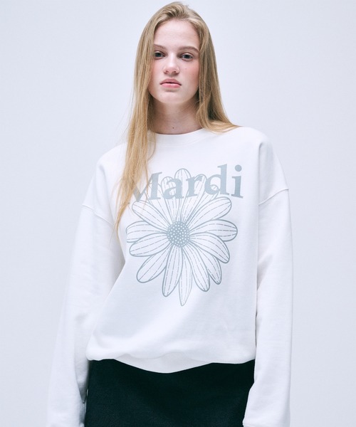 Mardi Mercredi トレーナー スウェット SWEATSHIRT FLOWERMARDI