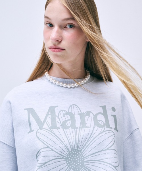 Mardi Mercredi トレーナー スウェット SWEATSHIRT FLOWERMARDI