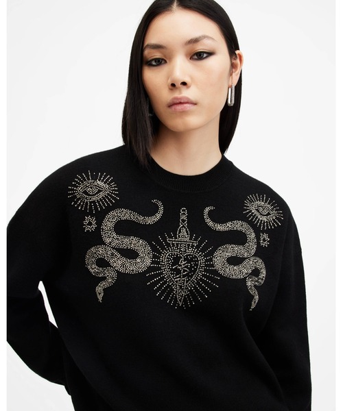 ALLSAINTS（オールセインツ） ニット セーター SERPENT EMBELLISHED