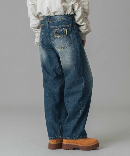 X-girl（エックスガール） ジーンズ デニム デニムパンツ LOGO PATCH