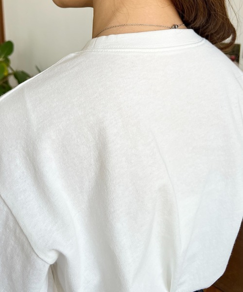 moment+ tシャツ ロゴ刺繍半袖Tシャツ レディース : ZOZOTOWN