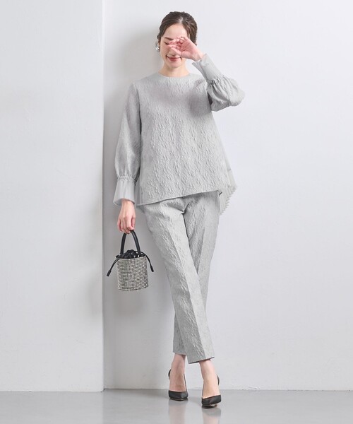 UNITED ARROWS スラックス パンツ ツートーン ジャガード レディース 
