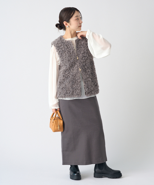 IENA フェイクファーベスト 追加》フェイクファーベスト | イエナ(IENA) | マルイウェブチャネル