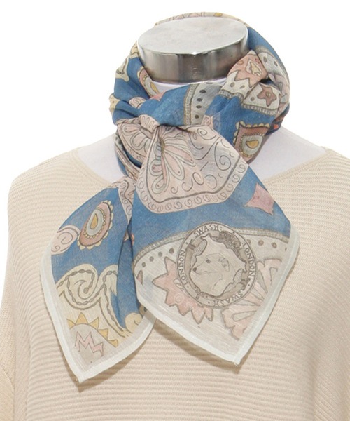 スタニングルアー　swash London スカーフ　ストール SWASH LONDON スカーフ バンダナ ストール コットンリネン 120*120