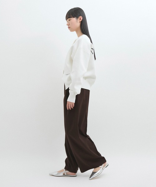 スラックス パンツ 「防シワ」・「洗える」2タックワイドスラックス レディース_11