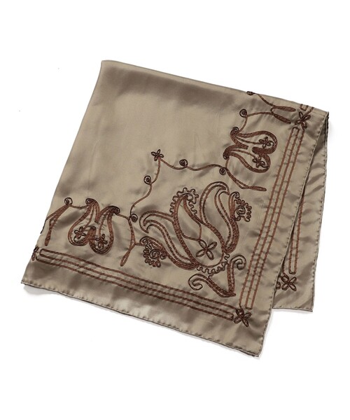 ASAUCE MELER（アソースメレ） マフラー ストール エンブロイダリー