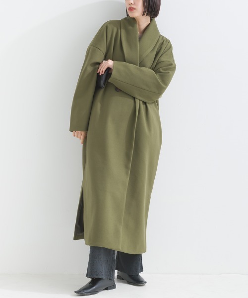 「terrace」 チェスターコート MEDIUM ブラック レディース_画像5