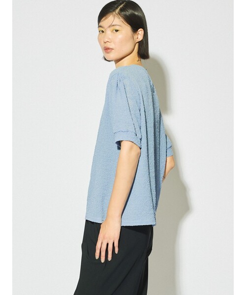 tシャツ MIDIUMISOLID for Ladies クルーネックシアープルオーバー レディース MIDIUMISOLID for Ladies クルーネックシアープルオーバー