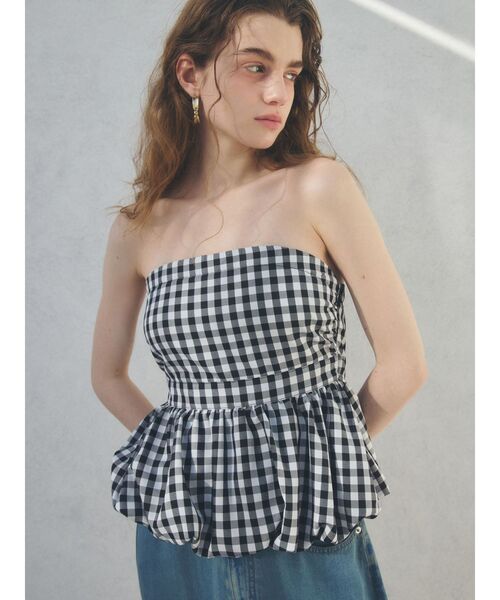 チューブトップ ベアトップ BALLOON BARE TOPS/バルーンベアトップス「セットアップ着用可」