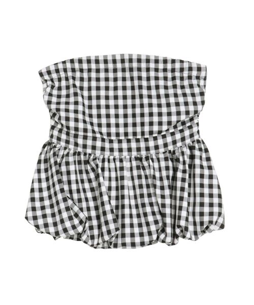 CALNAMUR チューブトップ ベアトップ BALLOON BARE TOPS