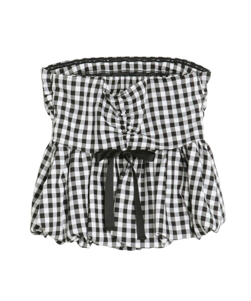 チューブトップ ベアトップ BALLOON BARE TOPS/バルーンベアトップス「セットアップ着用可」 CALNAMUR チューブトップ ベアトップ BALLOON BARE TOPS
