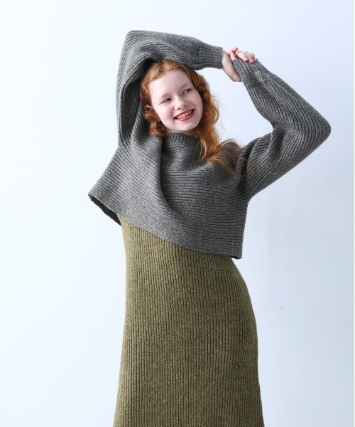 「Kelen」 コンビワンピース FREE グレー レディース_画像8