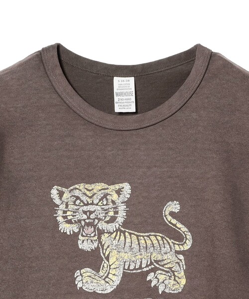 BEAMS BOY tシャツ 「別注」WARE HOUSE / タイガー イレギュラー