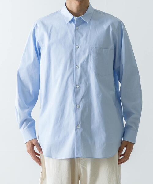ATON（エイトン） シャツ ATON GIZA BROAD STANDARD SHIRTS メンズ