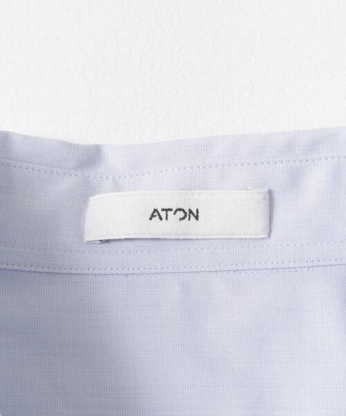 ATON（エイトン） シャツ ATON GIZA BROAD STANDARD SHIRTS メンズ