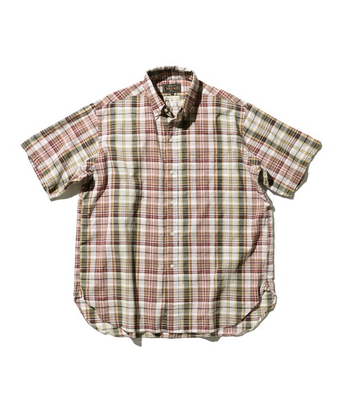 beams+ マドラスチェックシャツ クラシックフィット BEAMS+ シャツ マドラスチェック ボタンダウン S/S クラシック