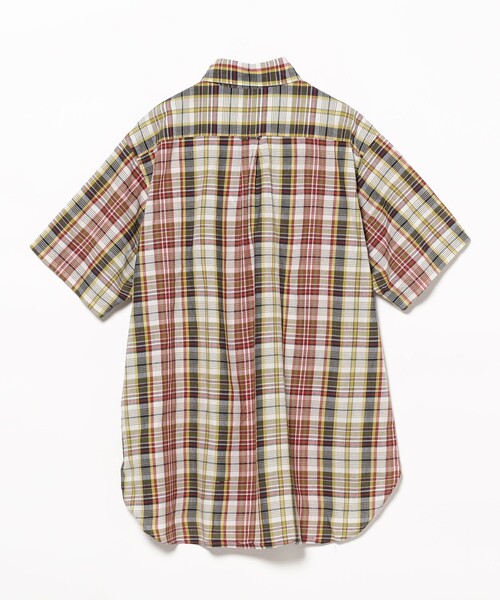 beams+ マドラスチェックシャツ クラシックフィット BEAMS+ シャツ マドラスチェック ボタンダウン S/S クラシック