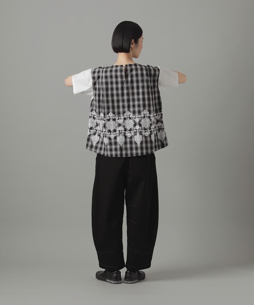 tシャツ チェックドッキングジャージィー / S レディース ZUCCa tシャツ チェックドッキングジャージィー / Tシャツ S