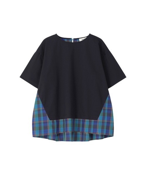 tシャツ チェックドッキングジャージィー / Tシャツ / S レディース ZUCCa tシャツ チェックドッキングジャージィー / Tシャツ S