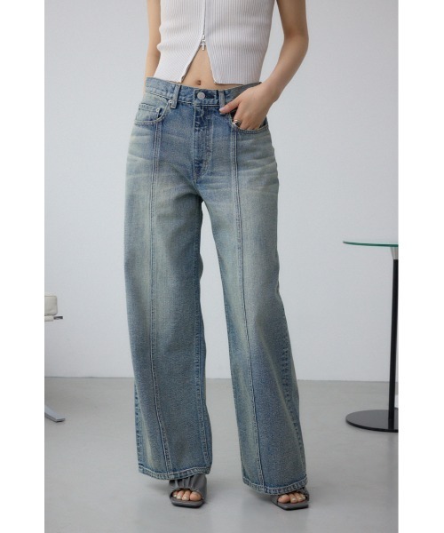 moussy Ⅳ/ハイウエストデニムワイドⅣ（デニムパンツ WIDE DENIM WAIST HIGH ワイドデニム パンツ