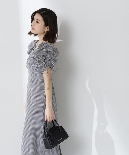 【PSサイズ 新作】サッカーオフショルIラインワンピース サッカーオフショルIラインワンピース | NATURAL BEAUTY BASIC