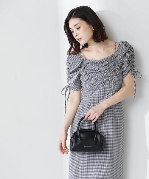 NATURAL BEAUTY BASIC ワンピース サッカーオフショルIライン