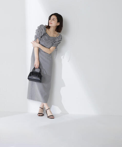 【PSサイズ 新作】サッカーオフショルIラインワンピース サッカーオフショルIラインワンピース | NATURAL BEAUTY BASIC