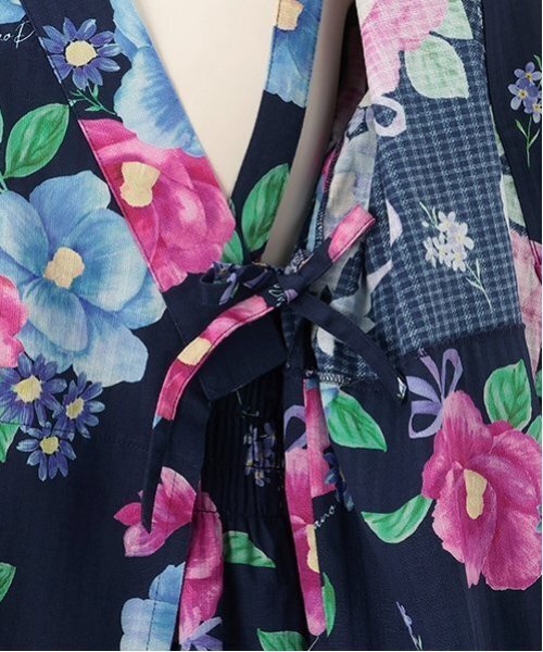 mezzo piano Junior（メゾピアノ ジュニア） 浴衣 「接触冷感」椿柄