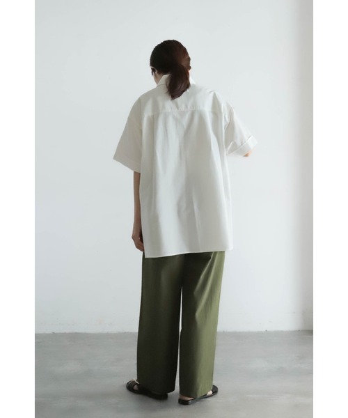 ブラウス シャツ 半袖 TCオックス 半袖シャツ レディース : ZOZOTOWN