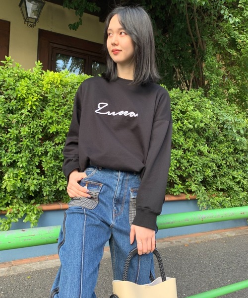 「ZUCCa」 スウェットカットソー M size ホワイト レディース ZUCCa 「ZUCCa」 スウェットカットソー M size ホワイト