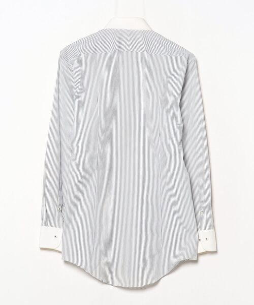 BURBERRY 長袖シャツ ホワイトストライプ BURBERRY BLACK LABEL 「BURBERRY LABEL」 ストライプ柄長袖