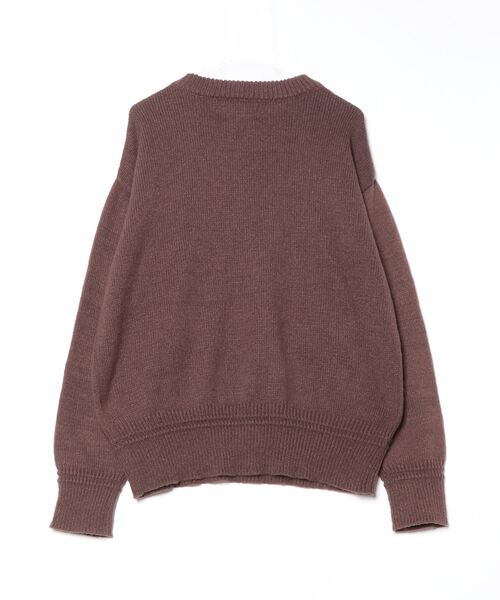 「nemne store」 長袖ニット MEDIUM ブラウン レディース_画像2