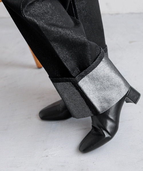 [LOWRYS FARM] Denim брюки MEDIUM черный женский 