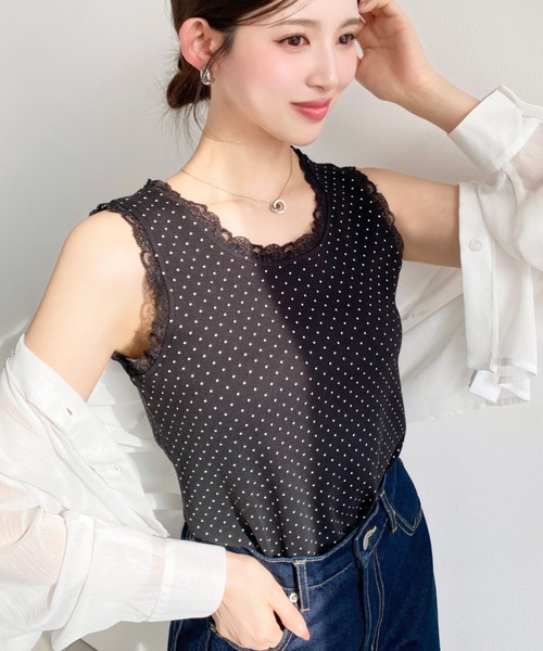 LGB ブラック ノースリーブ レディース1サイズ ショルダータックノースリーブワンピース[sr18] | レディース