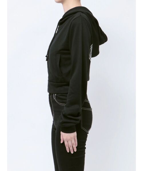 GYDA（ジェイダ） パーカー GYDA Short ラメパーカー「SETUP着用可