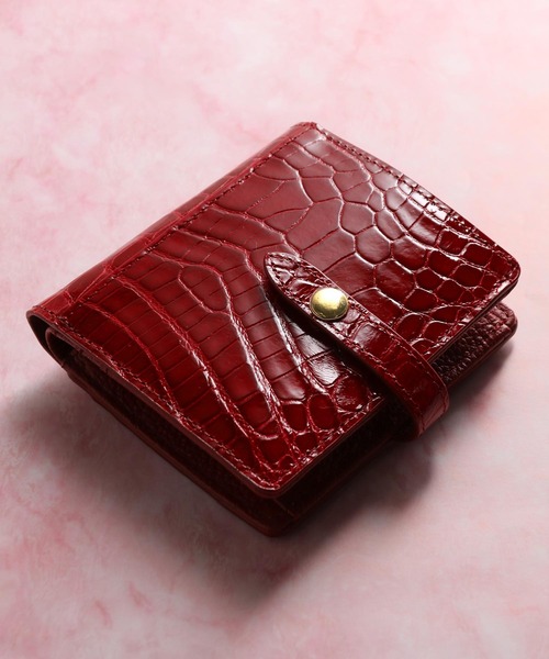 sankyo shokai（三京商会） 財布 クロコダイルレザー二つ折り 財布