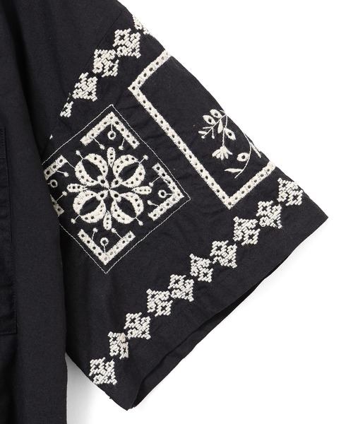 ROSE BUD ブラウス シャツ FLOWER EMBROIDARY SHIRT レディース