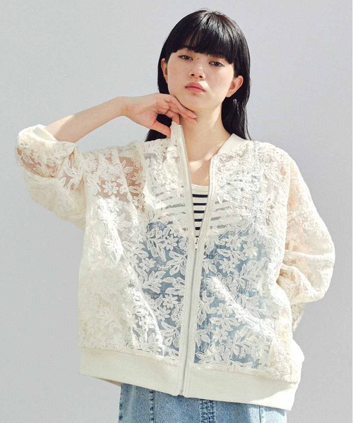 MEDE19F（メデジュウキュウ） ブルゾン アウター オーガンジーレース