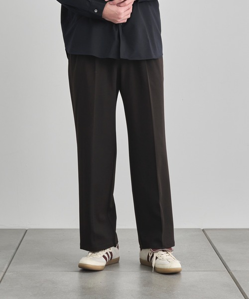 【美品】studios city ワイドスラックスパンツ テーパード STUDIOUS スラックス 「STUDIOUS×CITY TOKYO」ライクラ