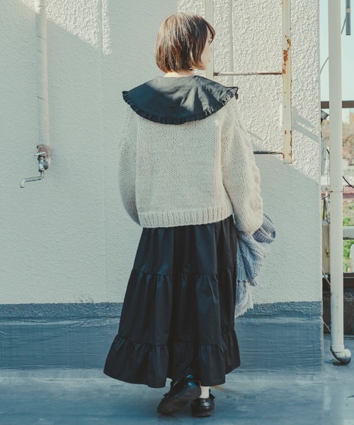 ワンピース kutaro kutir ワンピース 「クティールとレトロ」レースセーラーカラー