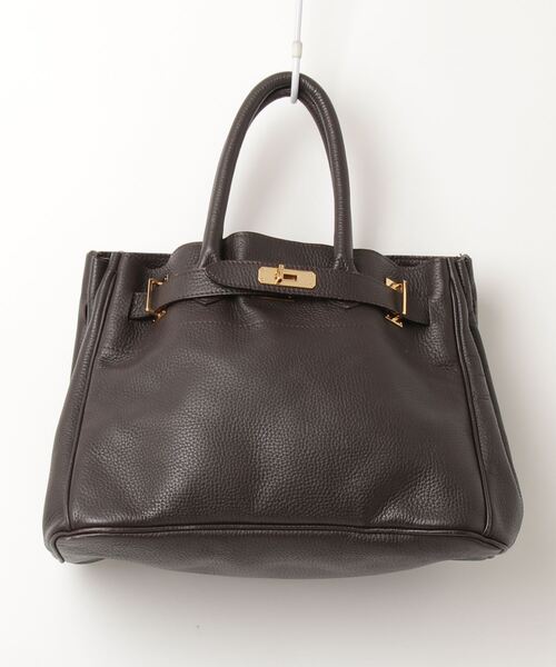 SITA PARANTICA 縦長トートバッグ キャンバス　レザー　ブラウン sita parantica 「sita parantica」 トートバッグ - ブラウン