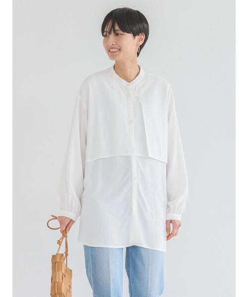「AMERICAN HOLIC」 長袖チュニック L アイボリー レディース