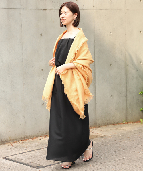 「ASAUCE MELER」 ストール FREE イエロー レディース_画像5