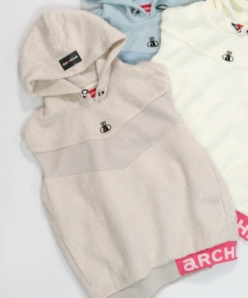 ARCHIVIO フード付きベストとキャップ ARCHIVIO フード付きベストとキャップ フード付きハーフジップニット