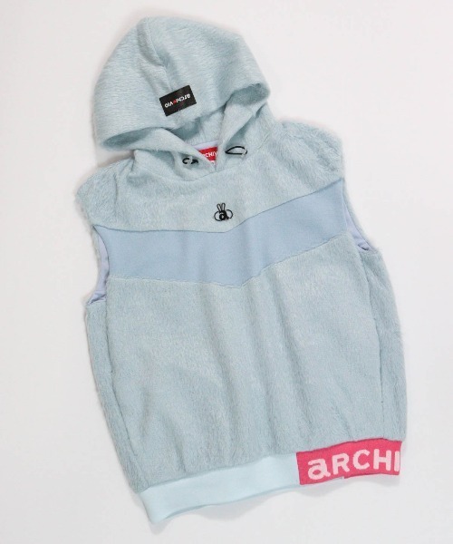 ARCHIVIO フード付きベストとキャップ ARCHIVIO フード付きベストとキャップ フード付きハーフジップニット
